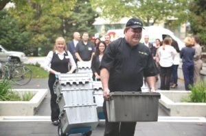 Save-On-Foods president Darrell Jones makes first official Vancouver online grocery shopping delivery to the Ronald McDonald House