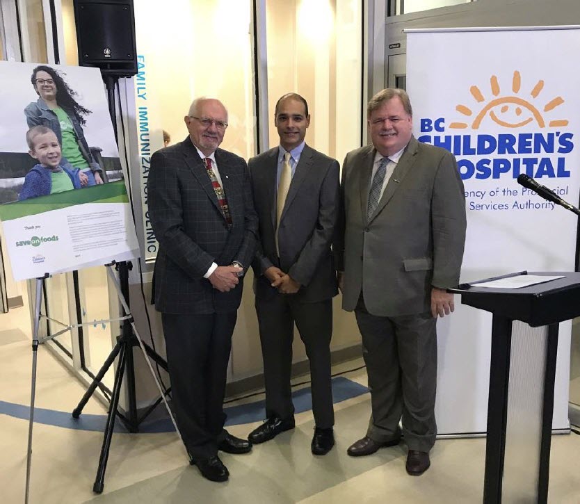 Save-On-Foods funding leads to new family immunization clinic at B.C. Children’s Hospital