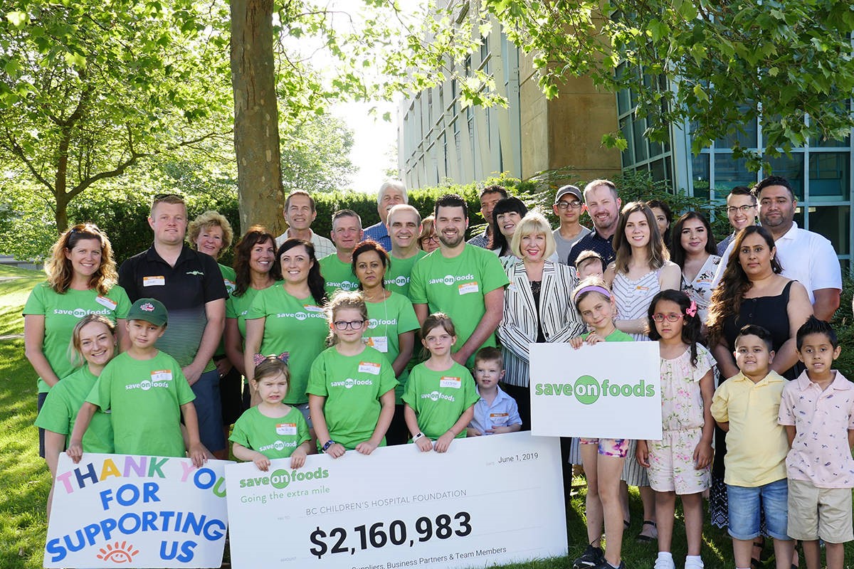 Save-On-Foods donates $2 million to B.C. Children’s Hospital